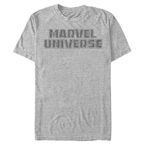 Marvel Men's Universe T-Shirt, Athletic Heather, Large for $11