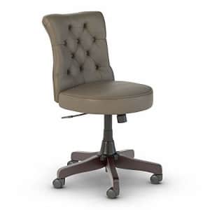 Bush Furniture Bush Business Furniture Arden Lane Mid Back Tufted Office Chair, Washed Gray Leather for $251 Bush Furniture Bush Business Furniture Arden Lane Mid Back Tufted Office Chair, Washed Gray Leather for $251