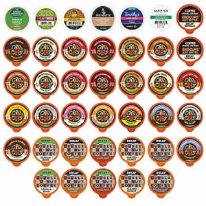 Crazy Cups Decaf Flavored Coffee Variety Pack, Great Mix of Decaffeinated Coffee Pods Compatible for $54