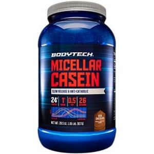 BodyTech Micellar Casein Protein Powder, Slow Release for Overnight Muscle Recovery 24 Grams of for $33