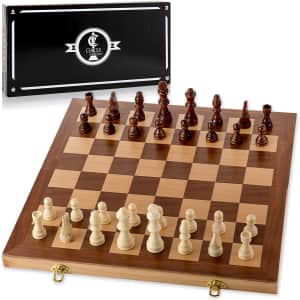 Chess Armory 15" Wooden Chess Set for $29 Chess Armory 15" Wooden Chess Set for $29