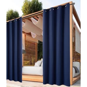 Hosonson Waterproof Outdoor Curtain 2-Pack for $16