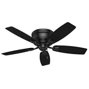 Hunter Fan Hunter Sea Wind Indoor / Outdoor Ceiling Fan with Pull Chain Control, 48", Black for $180