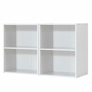 Giantex Bookshelf and Bookcase 2-Layer Storage Shelf, W/Large-Capacity Open Storage Space, MDF P2 for $76