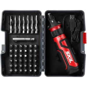 Skil Rechargeable 4V Cordless Screwdriver w/ 45-Pc. Bit Set for $31
