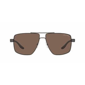 A|X Armani Exchange Men's AX2037S Square Sunglasses, Matte Brown/Dark Brown, 60mm for $80 A|X Armani Exchange Men's AX2037S Square Sunglasses, Matte Brown/Dark Brown, 60mm for $80