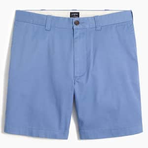 J.Crew Factory Men's 7" Reade Flex Khaki Shorts for $15 J.Crew Factory Men's 7" Reade Flex Khaki Shorts for $15