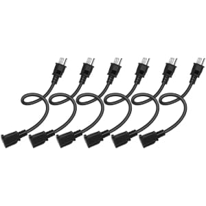 YRXC 1-Foot Extension Cord 6-Pack for $13 YRXC 1-Foot Extension Cord 6-Pack for $13