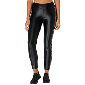Koral Activewear Women's Dynamic Duo High Rise Leggings, Black/Brown Leopard, Medium for $71