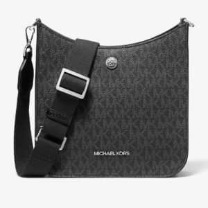 Michael Michael Kors Briley Small Pebbled Leather Messenger Bag for $74