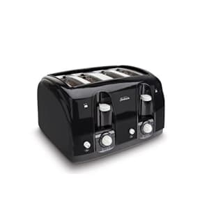 Sunbeam Wide Slot 4-Slice Toaster, Black (003911-100-000) for $43