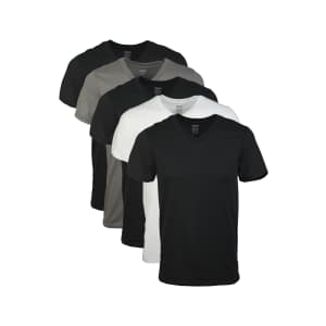 Gildan Men's V-Neck T-Shirt 5-Pack for $16 Gildan Men's V-Neck T-Shirt 5-Pack for $16