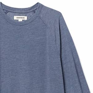 Amazon Brand - Goodthreads Men's Lightweight Burnout Baseball T-Shirt, Denim Blue, XX-Large for $8