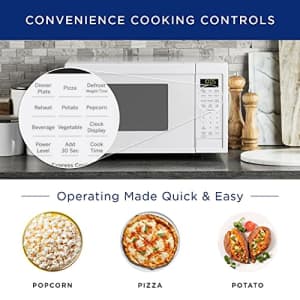 GE Appliances Microwave Oven | 0.9 Cubic Feet Capacity, 900 Watts | Kitchen Essentials for The for $200