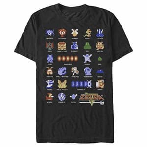 Nintendo Men's T-Shirt, Black, XXXXX-Large for $11