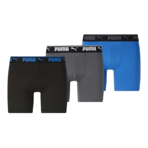 PUMA Men's Boxer Briefs 3-Pack for $10 PUMA Men's Boxer Briefs 3-Pack for $10