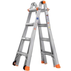 Tacklife 17-Foot Telescoping Ladder with Wheels for $140 Tacklife 17-Foot Telescoping Ladder with Wheels for $140