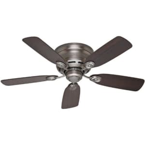 Hunter Fan Company 51060 Hunter Indoor Low Profile IV Ceiling Fan with Pull Chain Control, 42", for $100