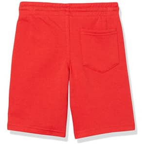 Calvin Klein Boys' Big Logo Waistband Sweat Short, Racing Red 22, 14-16 for $10