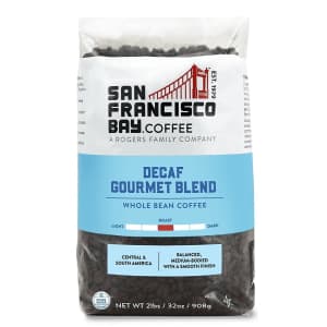 SF Bay Coffee Decaf Gourmet 32-oz. Coffee Bag for $13 via Sub & Save SF Bay Coffee Decaf Gourmet 32-oz. Coffee Bag for $13 via Sub & Save