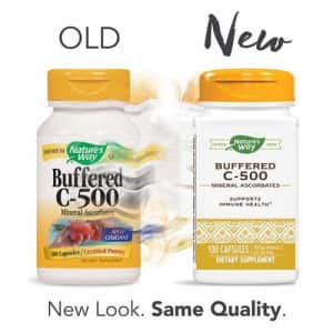 Nature's Way Buffered C-500 Mineral Ascorbates; 500 mg Vitamin C per Serving; 100 Capsules for $27