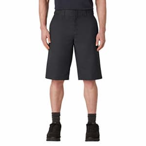 Dickies Men's Cooling Temp-iQ Active Waist Flat Front Shorts, Black, 38 for $26