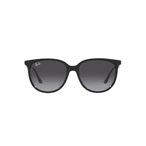Ray-Ban Women's RB4378F Low Bridge Fit Square Sunglasses, Black/Grey Gradient, 54 mm for $155