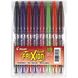 Pilot FriXion Ball Erasable & Refillable Gel Ink Stick Pens 8-Pack for $7 Pilot FriXion Ball Erasable & Refillable Gel Ink Stick Pens 8-Pack for $7