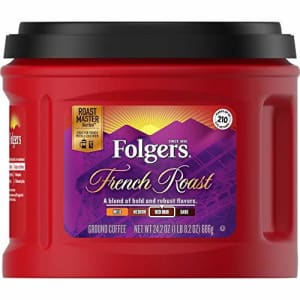Folgers French Roast Ground Coffee, Medium-Dark Roast, 24.2 Ounce (1 Count) for $23