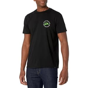 Quiksilver Men's Tamer Animals Short Sleeve Tee Shirt, Black, Small for $18