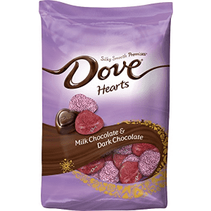 Dove Promises Valentine 19.52-oz. Milk and Dark Chocolate Candy Hearts Bag for $7