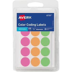 Avery Round Color Coding Labels 315-Pack for $1 Avery Round Color Coding Labels 315-Pack for $1