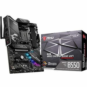 MSI MPG B550 Gaming Edge WiFi Gaming Motherboard (AMD AM4, DDR4, PCIe 4.0, SATA 6Gb/s, M.2, USB 3.2 for $180 MSI MPG B550 Gaming Edge WiFi Gaming Motherboard (AMD AM4, DDR4, PCIe 4.0, SATA 6Gb/s, M.2, USB 3.2 for $180