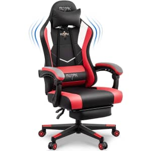 Motpk Ergonomic Gaming Chair with Footrest for $85 Motpk Ergonomic Gaming Chair with Footrest for $85