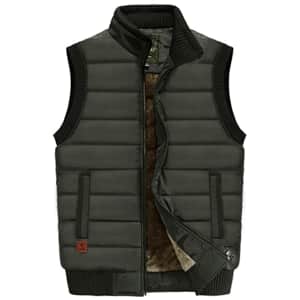 VtuAOL Men's Fleece Lined Padded Vest for $26 VtuAOL Men's Fleece Lined Padded Vest for $26