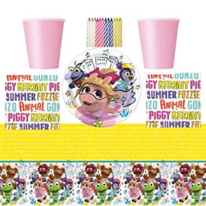 Unique Disney Muppet Babies Party Supplies Pack Serves 16: 7" Dessert Plates Luncheon Napkins Cups for $19