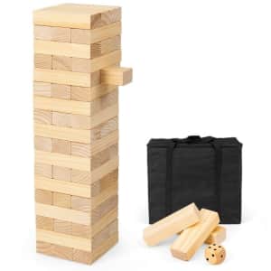 Costway 54-Piece Tumbling Timber Block Game for $44
