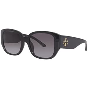 Tory Burch TY9066U 17918G Sunglasses Women's Black/Dark Grey Gradient Lens 54mm for $91