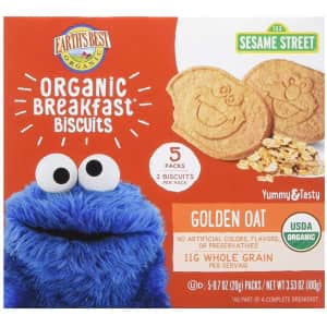 Earth's Best Organic Sesame Street Toddler Breakfast Biscuits 5-Count 6-Pack for $10 via Sub & Save Earth's Best Organic Sesame Street Toddler Breakfast Biscuits 5-Count 6-Pack for $10 via Sub & Save