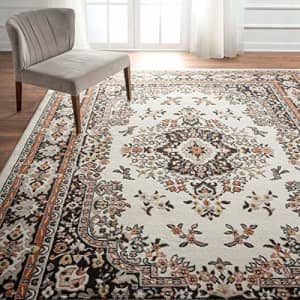 Home Dynamix Premium Sakarya Traditional Medallion Border Area Rug, Ivory/Brown, 5'3"x7'5" Rectangle for $80 Home Dynamix Premium Sakarya Traditional Medallion Border Area Rug, Ivory/Brown, 5'3"x7'5" Rectangle for $80