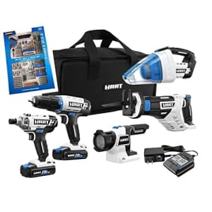 HART 20-Volt Cordless 5-Tool Combo Kit (2) 1.5Ah Lithium-Ion Batteries and 16-inch Storage Bag, for $128 HART 20-Volt Cordless 5-Tool Combo Kit (2) 1.5Ah Lithium-Ion Batteries and 16-inch Storage Bag, for $128