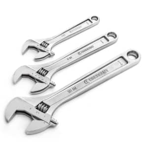 Crescent Tools 3-Piece Adjustable Wrench Set for $20