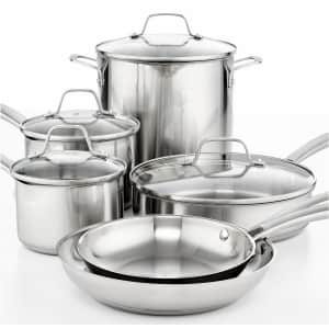 Calphalon Classic 10-Piece Stainless Steel Cookware Set for $170 Calphalon Classic 10-Piece Stainless Steel Cookware Set for $170