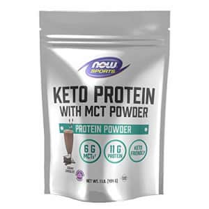 Now Foods Now Sports, Keto Protein with Mct Powder, with 6g of Mct and 11g of Protein, Chocolate, 1 Pound for $31 Now Foods Now Sports, Keto Protein with Mct Powder, with 6g of Mct and 11g of Protein, Chocolate, 1 Pound for $31