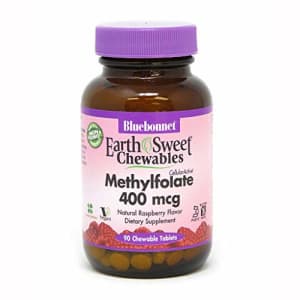 BlueBonnet Earth Sweet Cellular Active Methylfolate 400 mcg Chewable Tablets, 90 Count for $12