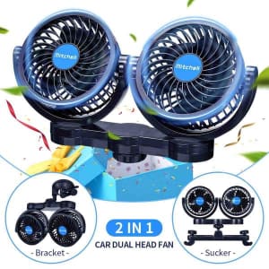 2-in-1 Dual Head Car Fan for $35 2-in-1 Dual Head Car Fan for $35