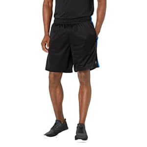Southpole Men's Basic Mesh Shorts, Black Royal, XX-Large for $31