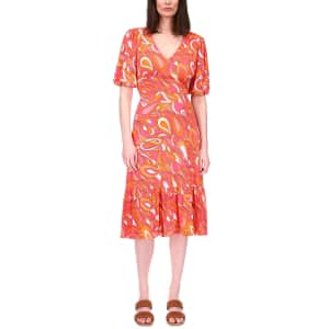 Michael Kors Women's Petite Tie-Back Puff-Sleeve Dress for $39 Michael Kors Women's Petite Tie-Back Puff-Sleeve Dress for $39