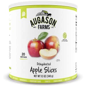 Augason Farms Dehydrated Apple Slices 12-oz. Can for $32