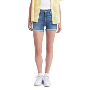 Levi's Women's Mid Length Shorts, Hawaii Ocean, 31 (US 12) for $30 Levi's Women's Mid Length Shorts, Hawaii Ocean, 31 (US 12) for $30
